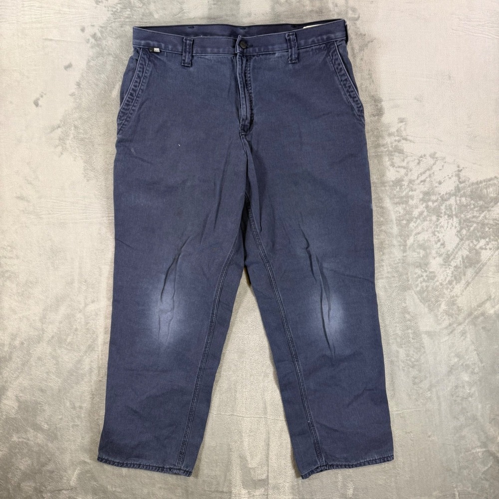 Carhartt FR Flame Resistant Work Pants Men's Size 36x30 Dark Blue Pants